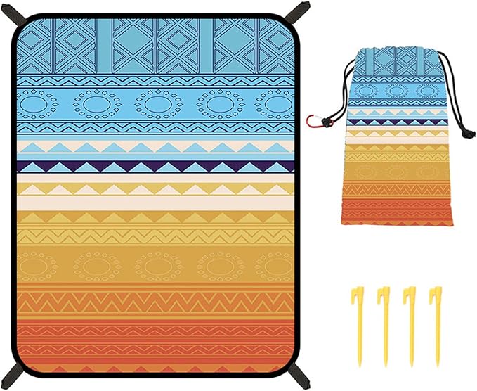 Foldable Outdoor Picnics Blanket Easy to Carry Beach Blanket Large Spacious Mattress Elegant Camping Pad for Relaxation Pad for Camping