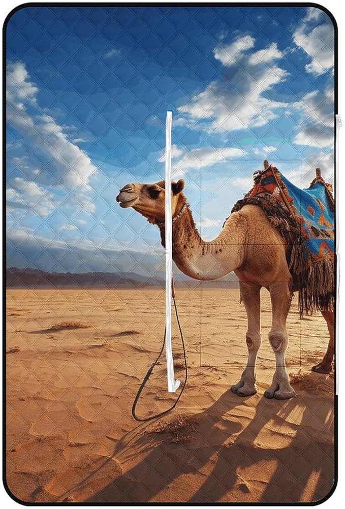 Zipper Camel Sky Style Picnic Mat Suitable for Travel Camping Park Or Home Use