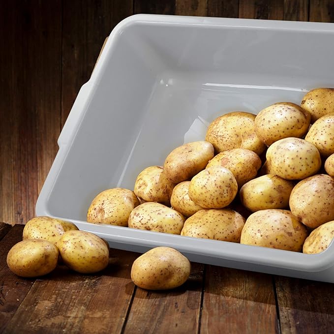 25 Quart Plastic Commercial Bus Box Restaurant Bus Tubs 4 Packs