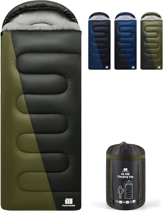 XXL Winter Sleeping Bags for Adults Cold WeatherCamping Sleeping Bag for Kids with Compression Sack4 Season Camping Essentials Gear for HikingTravelingOutdoorBackpackingClimbing