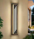 tewei 23.6'' Outdoor Wall Lights Modern Black LED Outdoor Wall Sconce Large Long Exterior Lighting Fixtures 3000K Waterproof Front Porch Lights Outside Lights for House Garage Indoor 1 Pack