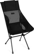 Helinox Sunset Chair Lightweight High-Back Collapsible Camping Chair Blackout 3.4Ibs Outdoor Chairs Picnic Chair Portable Camping Chair with Side Pockets