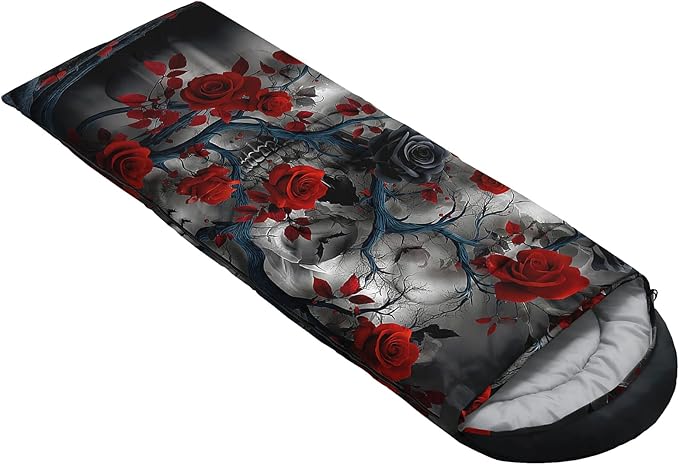 QOOMO Camping Sleeping Bags3 Season Warm &amp Cool WeatherLightweightWaterproof Sleeping Bags for Adults &amp KidsTravelingand OutdoorsCamping Gear Equipment