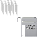 9 inch Tent Stakes + 12 inch rebar Stakes
