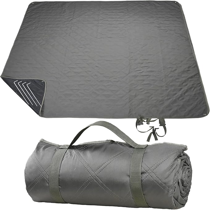 Waterproof Picnic Blanket 80 * 80 in Portable with Carry Strap for Beach Mat or Family Outdoor Camping Party Park Blanket for Grass Park Hiking Travel