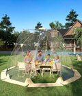 12.5x12.5 ft Outdoor Pop Up Bubble Tent 8-10 Person Garden Dome Igloo Tents with All Weather Transparent Design Rainproof &amp Windproof Dome Shelter for Camping Backyard Patio Beach