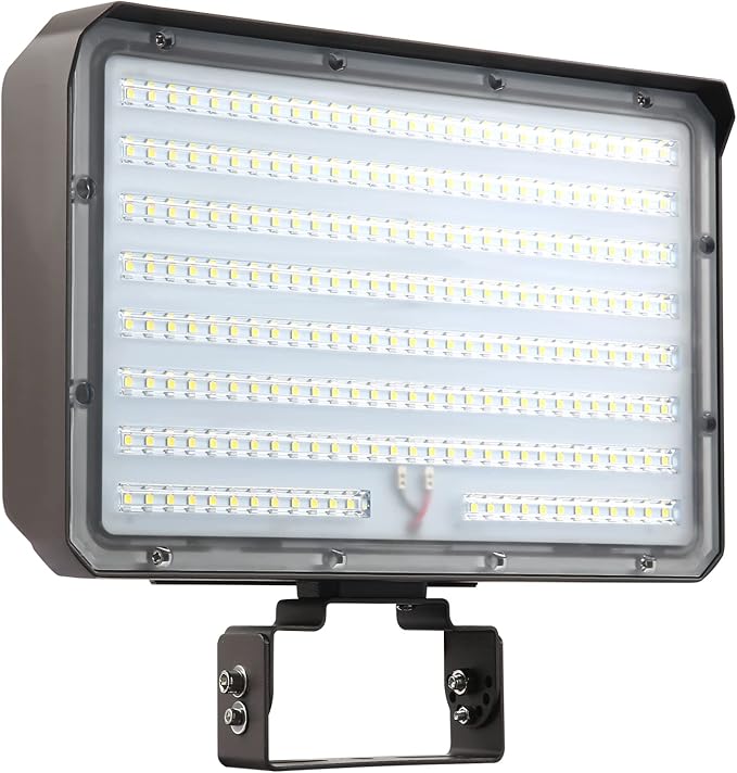Dusk to Dawn Outdoor 150W LED Flood Light 21000LM 1000W Equivalent 100-277V 5000K Daylight ETL Commercial LED Flood Light Fixture Outdoor Security Lighting for LandscapeParking Lot