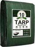 Heavy Duty Tarp 12x20 ft 100% Waterproof 10mil with Reinforced Edges Grommets UVTear Resistant Cover for HomeBoatsCarsCampingProtective Cover