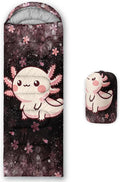 HOSIMA Kids Cute Dog Sleeping BagDifferent Pet Dogs Pattern Cold Weather Gear for CampingAnimal Themed with Christmas Tree Print Waterproof Sleeping Bags for Outdoors Hiking.