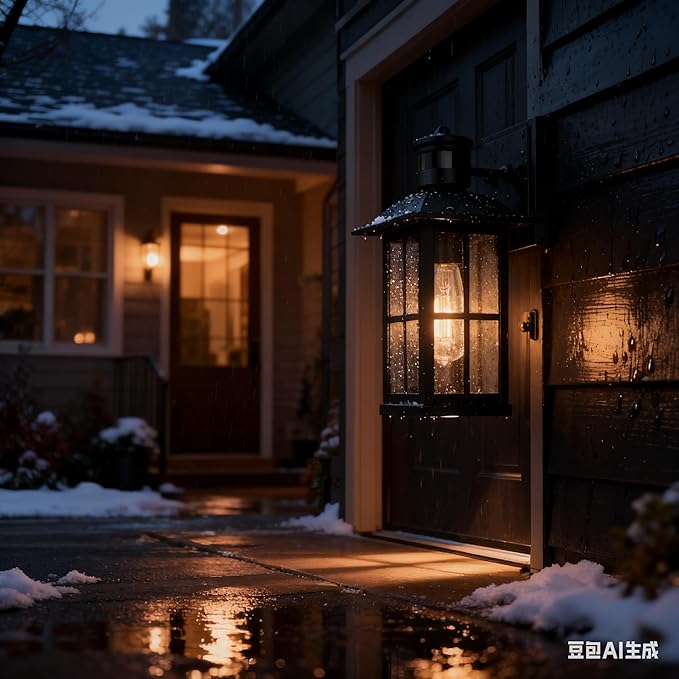 15 Large Outdoor Wall LightsModern Black Exterior Wall Light Fixture with E26 Sockets &amp Tempered GlassWaterproof Porch Lighting for Wall Exterior Waterproof Wall Lanterns (15inch-1Pack)