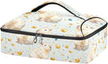 Casserole Carrier Cute Little Beavers PrintInsulated Casserole Carrier for Hot or Cold Food Thermal Lunch Tote for Potluck Parties Picnic Beach Fits 9 x 13 Inches Baking Dish
