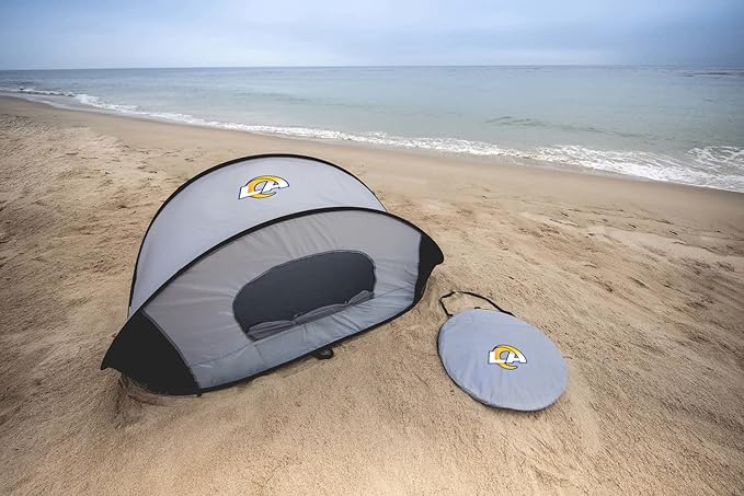 Picnic TIME NFL Manta Portable Beach Tent - Pop Up Tent - Beach Sun Shelter Pop Up