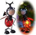 Solar Garden Lantern Waterproof LED Ladybug Solar Lights Outdoor Decorative Tabletop Lanterns Lamp for Yard Patio Table Decoration (Ladybug)