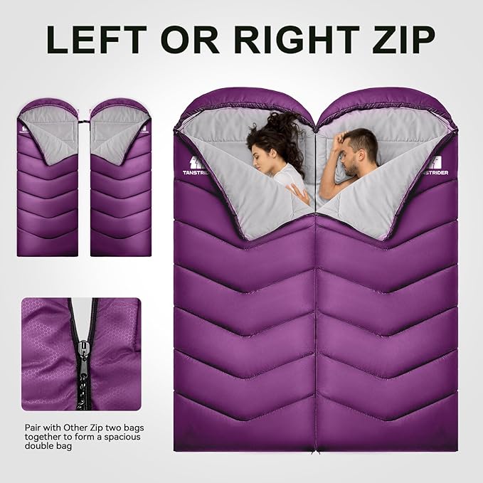 Sleeping Bags for Adults Cold Weather &amp WarmBackpacking Camping Sleeping Bag for Tall Girls BoysLightweightCompactWaterproof Camping Gear for TravelingHikingHotelOutdoor &amp Indoor
