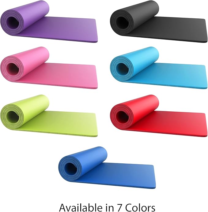 Foam Sleeping Pad - Lightweight 1-Inch Mat for Camping Cots Tents Backpacking and Yoga - Non-Slip and Waterproof with Handle by Wakeman