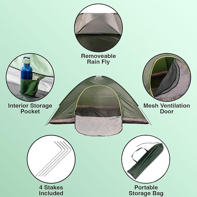 (5 Pack of) 5 to 6 Person Tent All Season Pop Up Waterproof for Camping Groups Immigrants Disaster Relief Homeless People Bulk Cold Weather Tents
