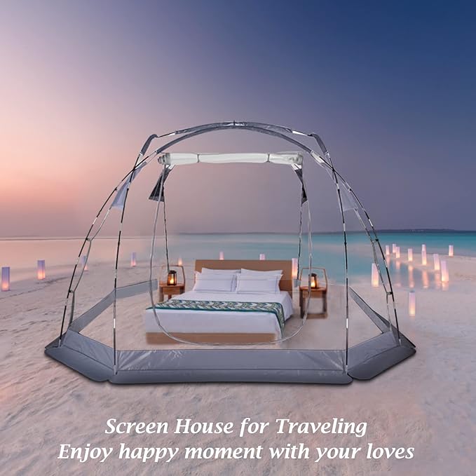 Bubble Tent Outdoor Clear Tents Bubble Dome House Igloo for Terrace Backyard 10x10 FT Transparent Tent for Camping