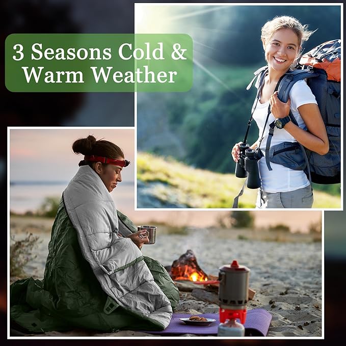 Macarrie 6 Pack Bulk Sleeping Bags for Homeless Donation 0 Degree Waterproof Sleeping Bags with Compression Sack for Adults Winter Cold Weather Care Camping Hiking Emergency