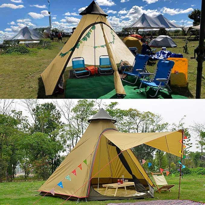 12'x10'x8'Dome Camping Tent 5-6 Person 4 Season Double Layers Waterproof Anti-UV Windproof Tents Family Outdoor Camping Tent | Double Layers Waterproof Anti-UV Windproof Family Outdoor
