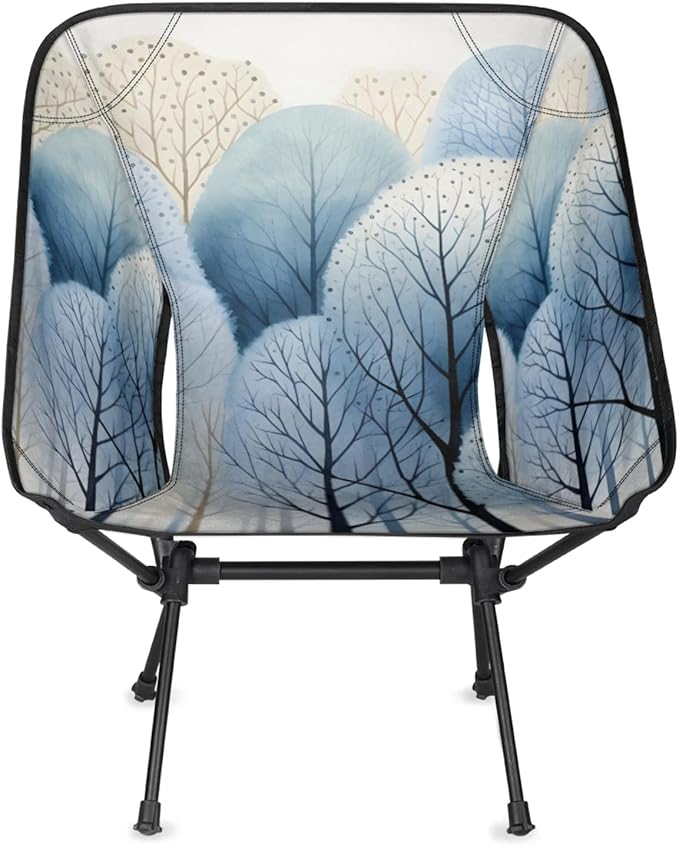 Honeybaby Folding Camping Chair Forest Pattern Camping Chairs Lightweight Portable Chair Outdoor Foldable Chairs for Camping Travel Picnic Beach Hiking