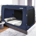 Twin Size Bed Tent - Original Design Portable Dream Tent - 80% Blackout - 3 Doors - Breathable - Suitable for Adults and Kids - Ideal for Shared Rooms Dorm Rooms Travel