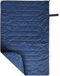 Huzi Infinity Travel - Packable Blanket - Puffy - for Travel Outdoor Picnic Trip Camping Beach - 57 x 38 (Navy)