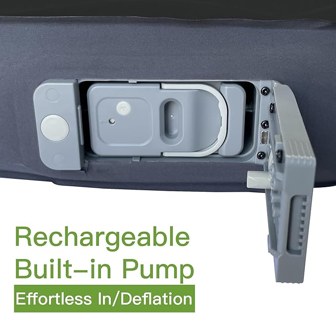 Upgraded Hybrid Foam &amp Air SUV Mattress with Rechargeable Built-in Pump Quick Inflation &amp Deflation 4 Ultra-Thick Comfortable Mattress for Car Camping &amp Road Trips Perfect for Mid &am