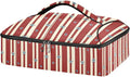 Casserole Carrier Striped Blue StarsInsulated Casserole Carrier for Hot or Cold Food Thermal Lunch Tote for Potluck Parties Picnic Beach Fits 9 x 13 Inches Baking Dish