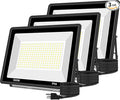 3 Pack 300W LED Flood Light Outdoor 2000W Equivalent 36000LM Super Bright Security Lights IP66 Waterproof Commercial Lighting for Sports FieldsCourtsArenaStadium