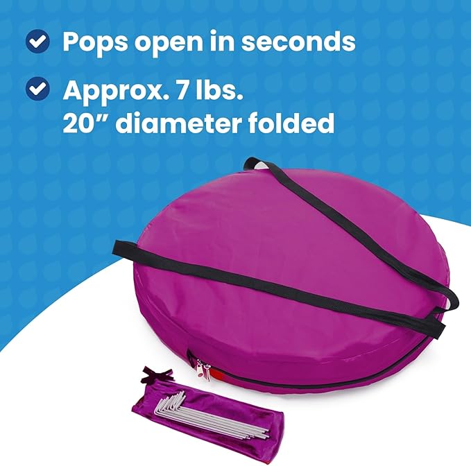 WeatherPod 1-Person Pop-Up Pod with Tinted Panels – Pop-Up Weather Pod Protection from Cold Wind and Rain with Added Privacy