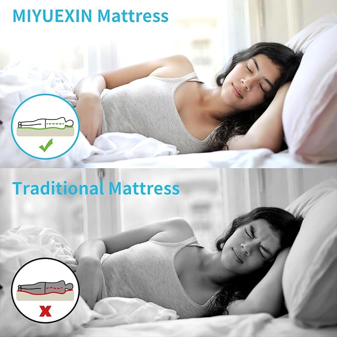 Twin Air Mattress with Fast Inflating Pump Blow up Mattress of Wave Flocked Top Durable Air Bed for Home Camping &amp Guests 8in Bed Height – 500lb Weight Capacity