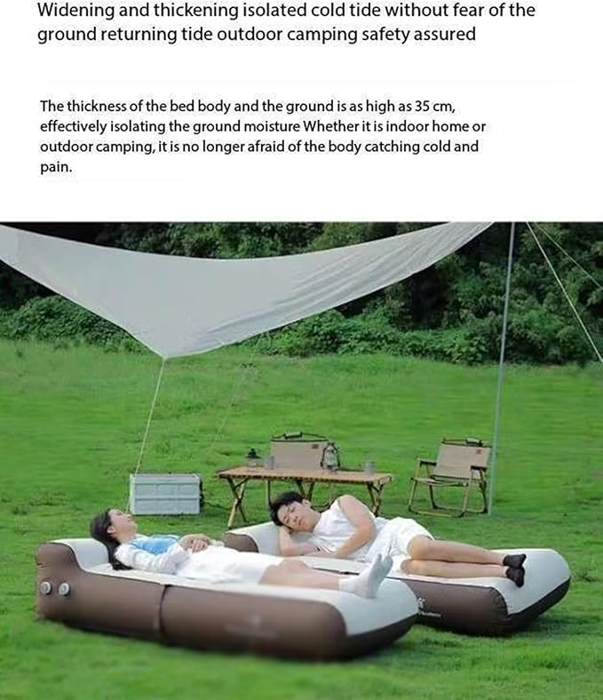Outdoor Inflatable SofaInflation and Deflation Thickened Sleep Bed Portable Inflatable Sofa Outdoor Camping Camping Mattress