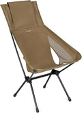 Helinox Sunset Chair (re) Packable Outdoor Furniture Summer Vacation Holiday Seat Foldable Lightweight High-Back Comfort Sustainable Eco-Friendly Materials Weighing 3.66 lbs(1.6 kg) Coyote Tan