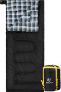REDCAMP Cotton Flannel Sleeping Bag for Camping Backpacking Adults Cold Weather Envelope Sleeping Bags with 2/3/4/6lbs Filling