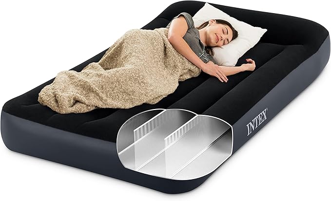 INTEX Dura-Beam Standard Pillow Rest Air Mattress: Fiber-Tech