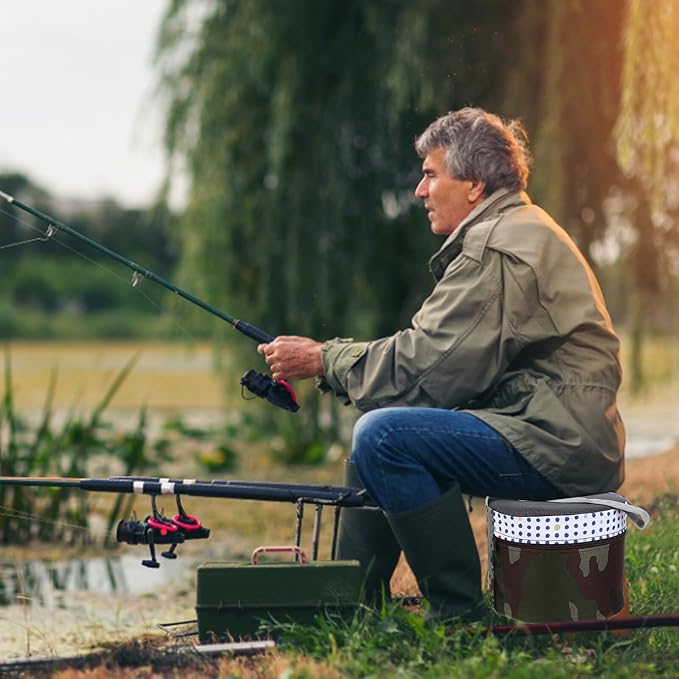 Portable Small Garden Stool Lightweight Outdoor Gardening Weeding Stool with Breathable Foam Seat for Field Work and Camping for Adults Random Style