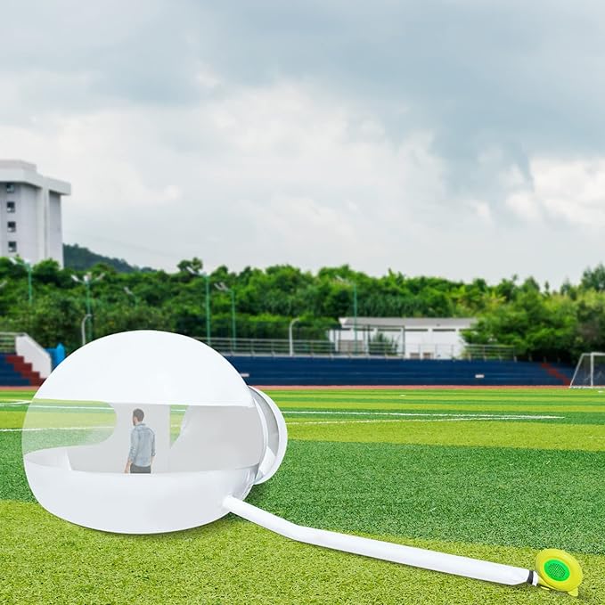 Transparent Inflatable Bubble Tent Luxury Single Tunnel Bubble House Dome Greenhouse Tent with Blower 110V 350W for Outdoor Family Camping Backyard Party Festivals Stargazing