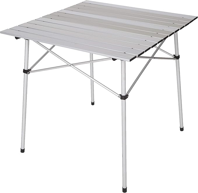 Stansport Aluminum Slat Table 27.5 x 27.5 x 27.5 White