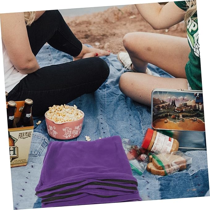 Sosoport Portable Fleece Camping Blanket Washable Outdoor Picnic Mat Lightweight Design for Travel Hiking and Camping Activities for Outdoor Adventures
