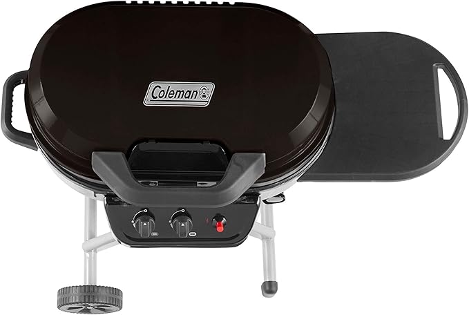 Coleman RoadTrip 225 Portable Propane Grill 2-Burner Gas Grill with Matchless Ignition &amp Adjustable Temperature Control 11000 BTUs of Power for Grilling Tailgating Camping BBQ &amp More