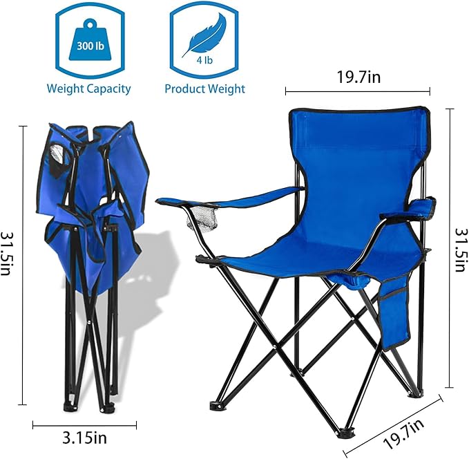 Damei century Folding Camping Chairs- Lightweight Portable Chair for Beach Lawn Outdoor Sports