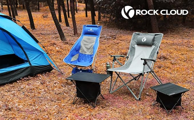 ROCK CLOUD Portable Camping Table Ultralight Aluminum Camp Table with Storage Bag Folding Beach Table for Camping Hiking Backpacking Outdoor Picnic Limited Edition Tabletop