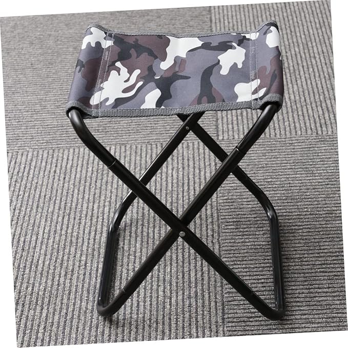 STOBAZA Aluminum Alloy Collapsible Camping Stool for Portable Beach Fishing BBQ Light Weight Easy to Carry