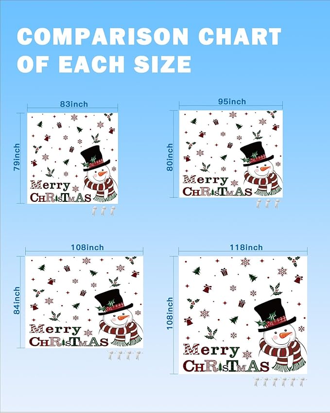 Beach Blanket Waterproof Sandproof OversizedMerry Christmas Snowman Cartoon Beach Mat with Corner Stakes Sand PocketsHolly Snowflake Gift Bell Outdoor Picnic Mat for Travel Camping Hiking 83x79In