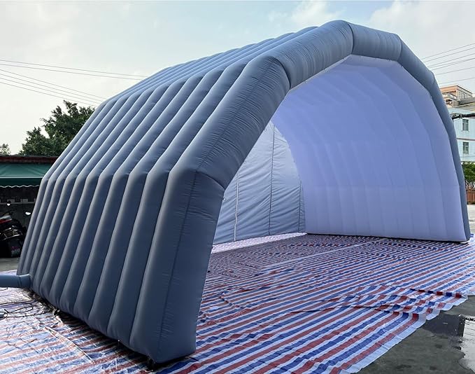 Portable Outdoor Inflatable Stage Tent Rooftop Booth Inflatable Stage Cover Marquee Concert Shelter Dome Marquee Cover 29.5x16.5x14.8ft