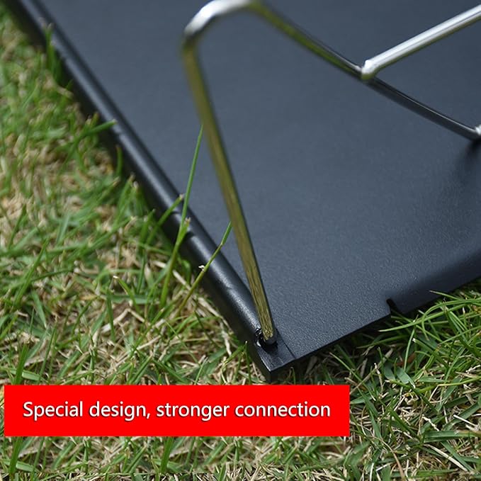 Foldable Camping Table Camping Table Portable Folding Camping Side Table Aluminum Tables Top Waterproof Travel Table Fold Up Lightweight Table