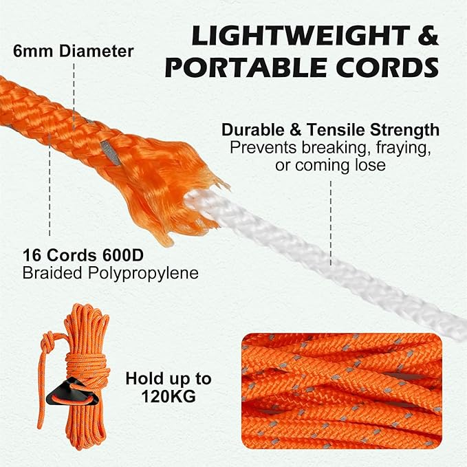 3 Pack 18 Tree Stake Kit Heavy Duty Spiral Stakes and Supports for Leaning and Young Trees Straightening Protect Trees from Bad Weather (Orange)