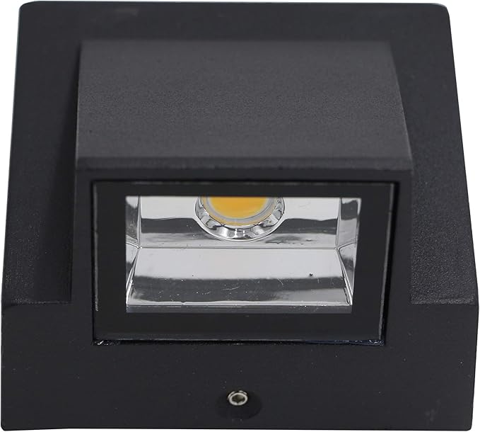 3W LED Outdoor Exterior Wall Step Down Light Fixture Lamp Black Finish Cool White