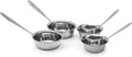 2 Pcs Cocotte 3.15 Inch and 2 Pcs Cocotte 3.54 Inch - Mini Cocotte with Handle - Ramekin for Baking Julienne of Stainless Steel Oven Safe OFXDD