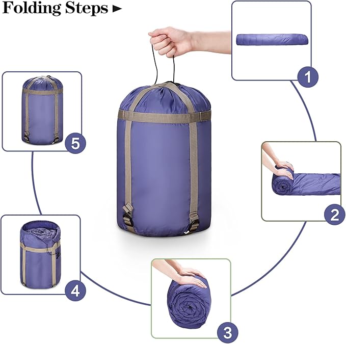 Sleeping Bags for Adults Teens &amp Kids - Use for 3-4 Seasons Warm &amp Cold Weather - LightweightWaterproof Use for Backpacking Hiking and Camping